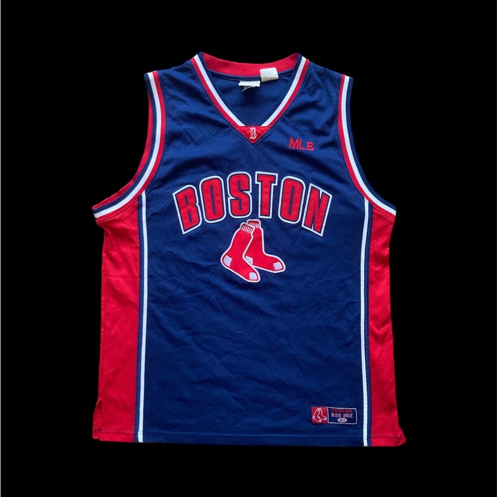 Vintage 90s Boston Red Sox Basketball Jersey Lee Sport MLB Genuine merchandise
